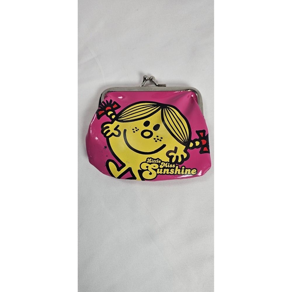 Little‎ Miss Sunshine Coin Purse Kiss Clasp Pink Yellow Mr Men Little Miss 2008